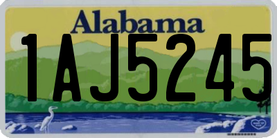 AL license plate 1AJ5245