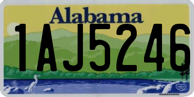 AL license plate 1AJ5246