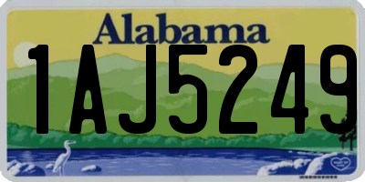 AL license plate 1AJ5249