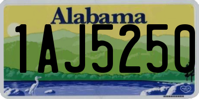 AL license plate 1AJ5250