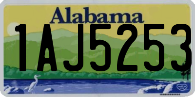 AL license plate 1AJ5253
