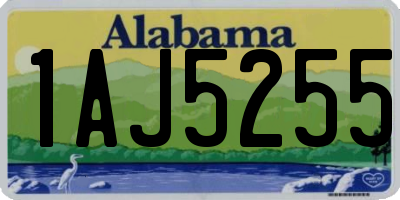 AL license plate 1AJ5255