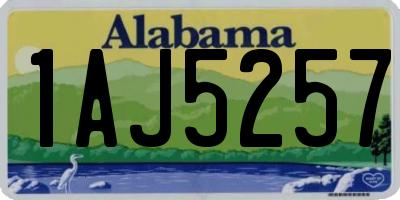 AL license plate 1AJ5257