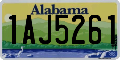 AL license plate 1AJ5261