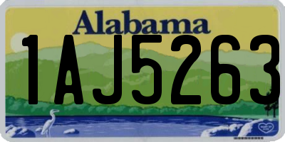 AL license plate 1AJ5263
