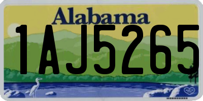 AL license plate 1AJ5265
