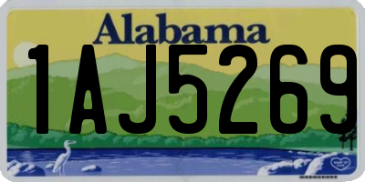 AL license plate 1AJ5269