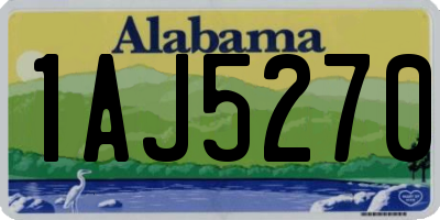 AL license plate 1AJ5270