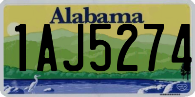 AL license plate 1AJ5274