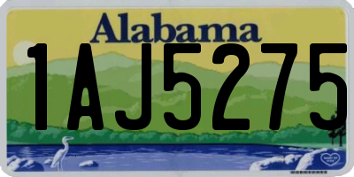 AL license plate 1AJ5275