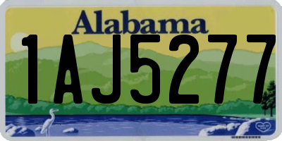 AL license plate 1AJ5277