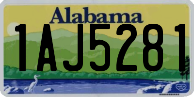 AL license plate 1AJ5281