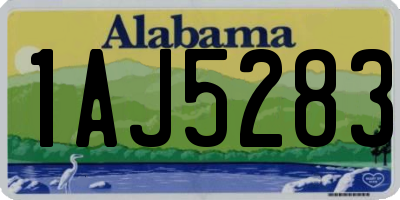 AL license plate 1AJ5283