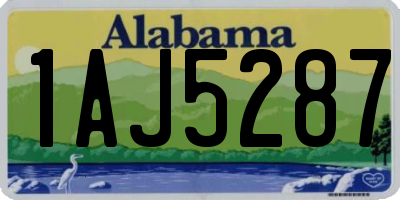 AL license plate 1AJ5287
