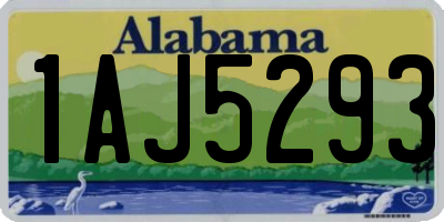 AL license plate 1AJ5293