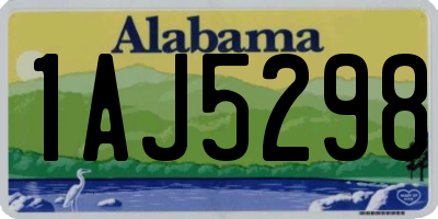 AL license plate 1AJ5298