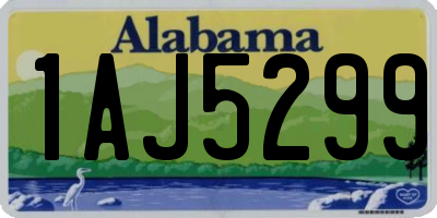 AL license plate 1AJ5299