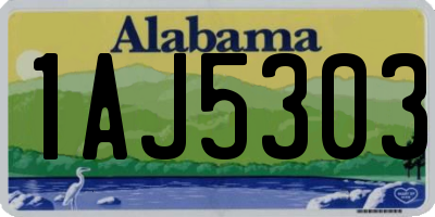 AL license plate 1AJ5303