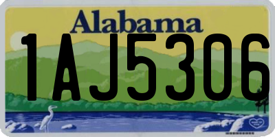 AL license plate 1AJ5306