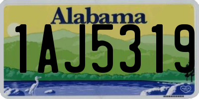 AL license plate 1AJ5319