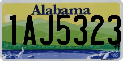 AL license plate 1AJ5323