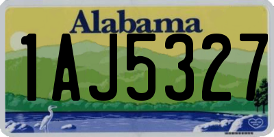 AL license plate 1AJ5327
