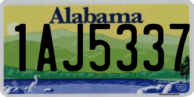 AL license plate 1AJ5337
