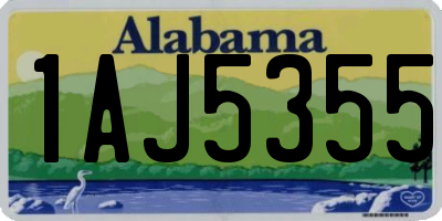 AL license plate 1AJ5355