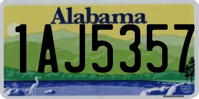 AL license plate 1AJ5357