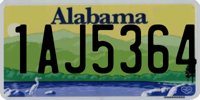 AL license plate 1AJ5364