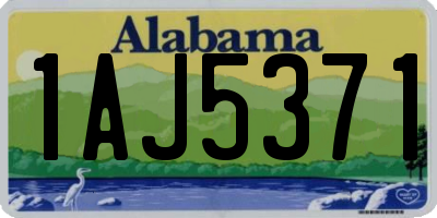AL license plate 1AJ5371