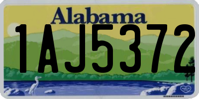 AL license plate 1AJ5372