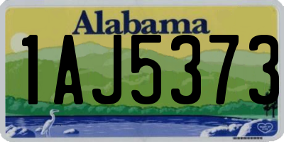 AL license plate 1AJ5373