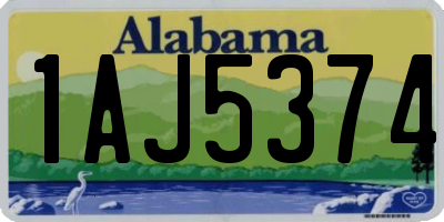 AL license plate 1AJ5374