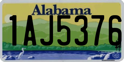 AL license plate 1AJ5376