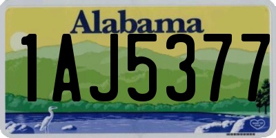 AL license plate 1AJ5377