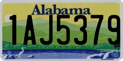 AL license plate 1AJ5379