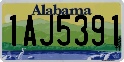 AL license plate 1AJ5391
