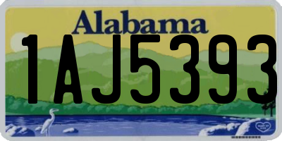 AL license plate 1AJ5393