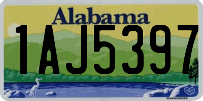 AL license plate 1AJ5397