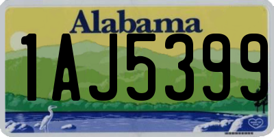 AL license plate 1AJ5399
