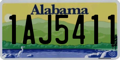 AL license plate 1AJ5411