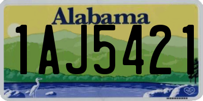AL license plate 1AJ5421