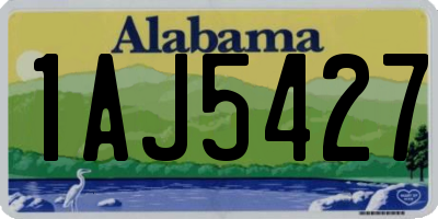 AL license plate 1AJ5427