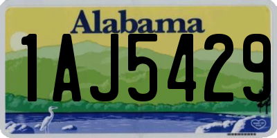 AL license plate 1AJ5429
