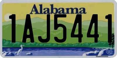 AL license plate 1AJ5441