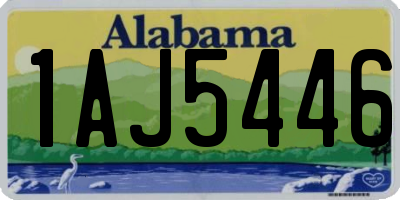 AL license plate 1AJ5446