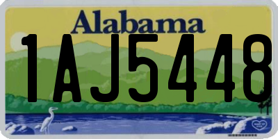 AL license plate 1AJ5448