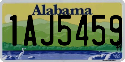 AL license plate 1AJ5459