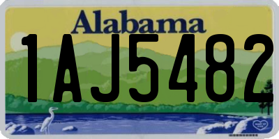 AL license plate 1AJ5482